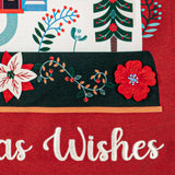 Christmas Wishes Burlap Garden Flag