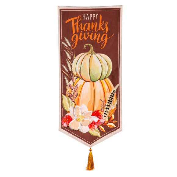 Happy Thanksgiving Everlasting Impression Textile Garden Flag