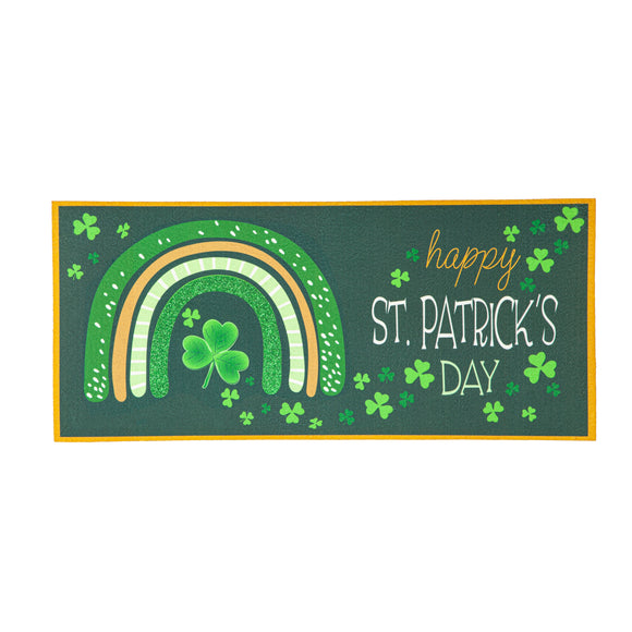 Rainbow and Shamrocks Sassafras Insert Mat