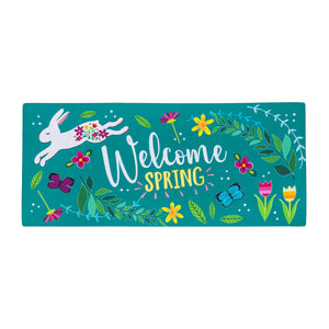 Welcome Spring Bunny Sassafras Insert Mat