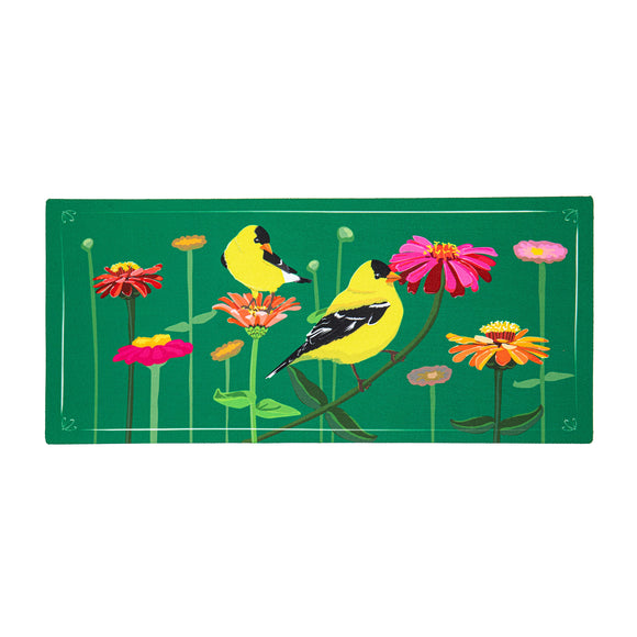 Finches and Flowers Sassafras Insert Mat