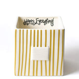 Gold Stripe Mini Nesting Cube Medium