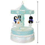 Hallmark Playful Penguins on Carousel Musical Ornament With Light and Motion