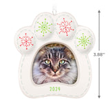 Hallmark Pretty Kitty 2024 Porcelain Photo Frame Ornament