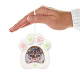 Hallmark Pretty Kitty 2024 Porcelain Photo Frame Ornament