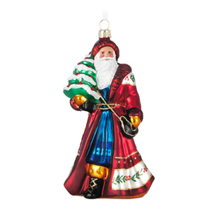 Hallmark Santa Claus Glass Ornament Limited Quantity