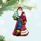 Hallmark Santa Claus Glass Ornament Limited Quantity