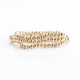 Lenny & Eva 4mm Gold Bead Wrap Bracelet/Necklace