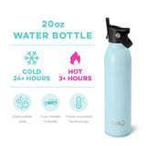 Swig Life Shimmer Aquamarine Flip + Sip Water Bottle 20oz