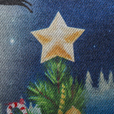 Santa's Sleigh on Christmas Garden Lustre Flag