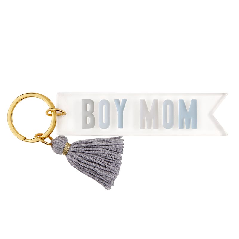 Boy Mom Girl Mom Acrylic Keychain 