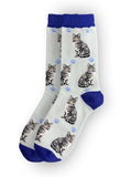 Happy Tails Socks Silver Tabby Cat